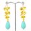 Resin Teardrop Turquoise 12x20mm EACH