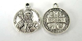 Base Metal Pendant 22x18mm Religious 10 pack-findings-Beadthemup