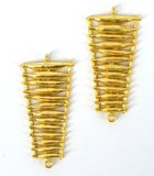 Gold Plate Brass Connector 19x39mm 2 pack-findings-Beadthemup