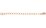 14k ROSE Gold Filled Extension Chain 5cm with 4mm round bead 2 pack