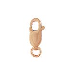 14k ROSE Gold Filled Clasp Lobster 4x10mm w/ring 2 pack-clasps, toggles and extension chain-Beadthemup