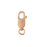 14k ROSE Gold Filled Clasp Lobster 4x10mm w/ring 2 pack