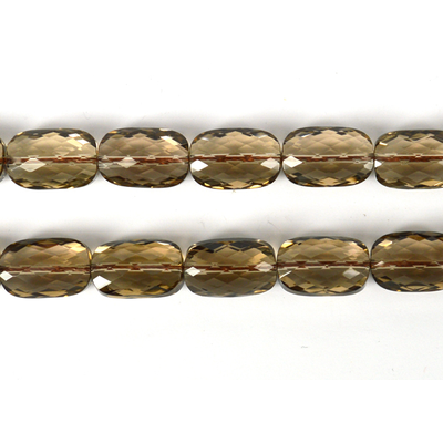 Smokey Quartz Faceted Cushion 12x18mm EACH bead