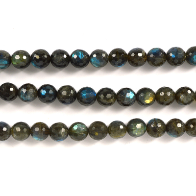 Labradorite AA Faceted round 13mm EACH bead