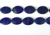 Lapis A Matt flat oval approx 34mm EACH bead-beads incl pearls-Beadthemup