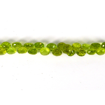Peridot Faceted Onion Approx  6x5mm EACH bead
