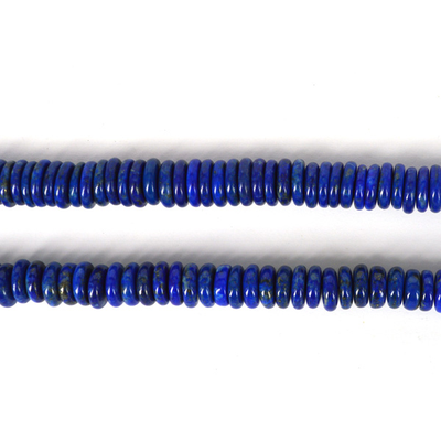 Lapis polished rondel 11x3mm EACH bead
