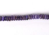 Charoite Polished rondel approx 8x3mm EACH bead-beads incl pearls-Beadthemup