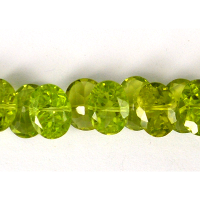 Peridot Back drill Oval 8x6mm EACH bead