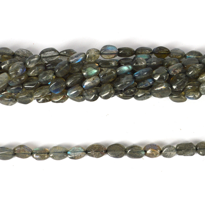 Labradorite Polished nugget approx 6mm strand 60 beads