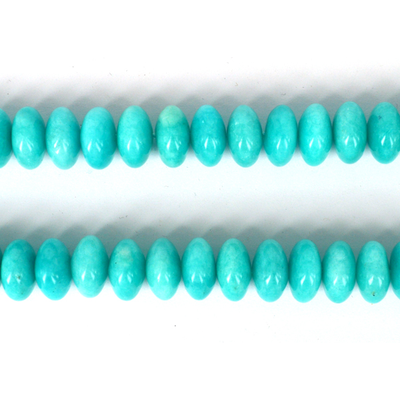 Amazonite Peruvian Polished Rondel 12x6mm EACH bead