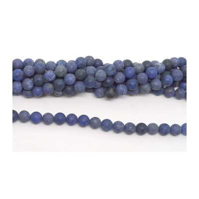 Dumortierite Matt Round 8mm strand 49 beads