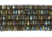 labradorite Polished Rondel 11x5mm Str 77 beads-beads incl pearls-Beadthemup