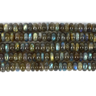 labradorite Polished Rondel 11x5mm Str 77 beads