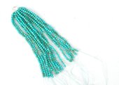Turquoise Polished  2mm 80mm 15 lines Tassel S.Silver ring-beads incl pearls-Beadthemup