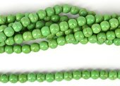 Howlite Dyed Green Round 8mm strand 53 beads-beads incl pearls-Beadthemup