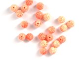 Carved Shell reconstituted Ronel 8mm EACH bead-beads incl pearls-Beadthemup
