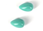 Shell based Pearls Aqua Briolette 14x22mm PAIR-briolette shape-Beadthemup