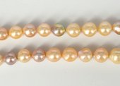 Fresh Water Pearl Apricot Baroque 12-14mm strand 34 pearls-f.w.pearls from $100-Beadthemup