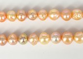 Fresh Water Pearl Pink Baroque 12-14mm strand 34 pearls-f.w.pearls from $100-Beadthemup