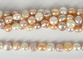 Fresh Water Pearl Potato multicolour 11-12mm strand 34 pearls-f.w.pearls from $100-Beadthemup