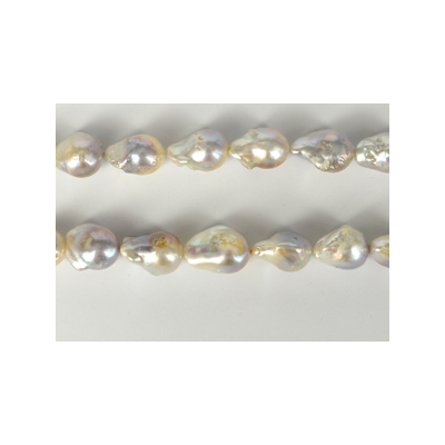 Fresh Water Baroque Pearl Silver 15x20mm EACH BEAD