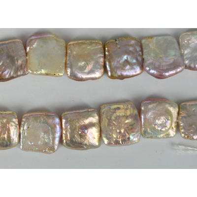 Fresh Water Pearl Pink Square 18mm Strand 23 Beads