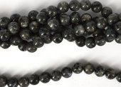 Labradorite Larvikite Polished round 10mm strand 38 beads-labradorite-Beadthemup