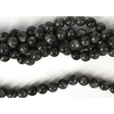 Labradorite Larvikite Polished round 10mm strand 38 beads