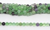 Flourite polished round 10mm Strand 37 beads-flourite-Beadthemup