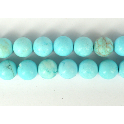 Turquoise Hubei China Round 12mm strand 31 beads