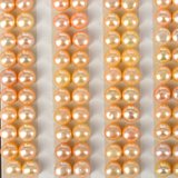 Fresh Water Pearl Half Drill Button Pink 5-5.5mm PAIR-pearls-Beadthemup