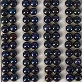 Fresh Water Pearl Half Drill Button Dark Grey 5-5.5mm PAIR-beads incl pearls-Beadthemup