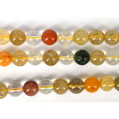 Rutile Quartz Polished Round 12mm Strand 32 beads