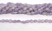 Lavender Amethyst polished nugget 8x10mm strand approx 38 beads-beads incl pearls-Beadthemup