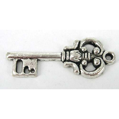 Base Metal Charm Key 39mm 8pack