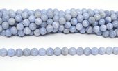 Blue Lace Agate polished round 8mm Strand 46 beads-beads incl pearls-Beadthemup