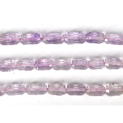 Amethyst Pink Laser cut tube approx 10x6mm EACH bead
