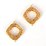 24K Gold plate brass Connector 20x26mm 2 pack
