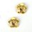 24K Gold plate brass Cap 10mm 2 pack