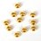 24K Gold plate brass bead Rondel rounded  4.5mm 4 pack