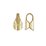 14k Gold Filled Cord clasp/end cap fits 3mm 2 pack