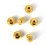 24K Gold plate brass bead rondel 4.7x4.5mm 2 pack