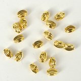 14k Gold filled bead oval 4.5x6.8mm 4 pack-findings-Beadthemup