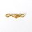 24K Gold plate brass clasp hook 22mm 2 pack