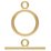 14k Gold filled toggle set 11mm ring 1 pack