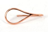 16ct ROSE Gold plt Sheppard Teardrop 28mm pair-findings-Beadthemup