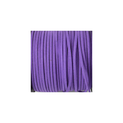 Faux Suede 3mm Purple per M