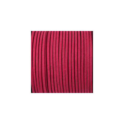 Faux Suede 3mm Fuschia  per M