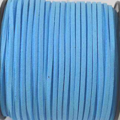 Faux Suede 3mm Blue per Meter